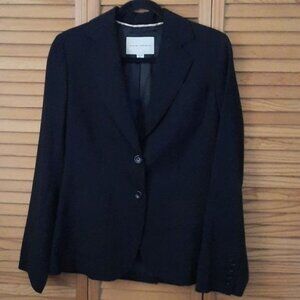 Banana Republic Black Wool 3 Pocket Riding Jacket  Blazer Size 6